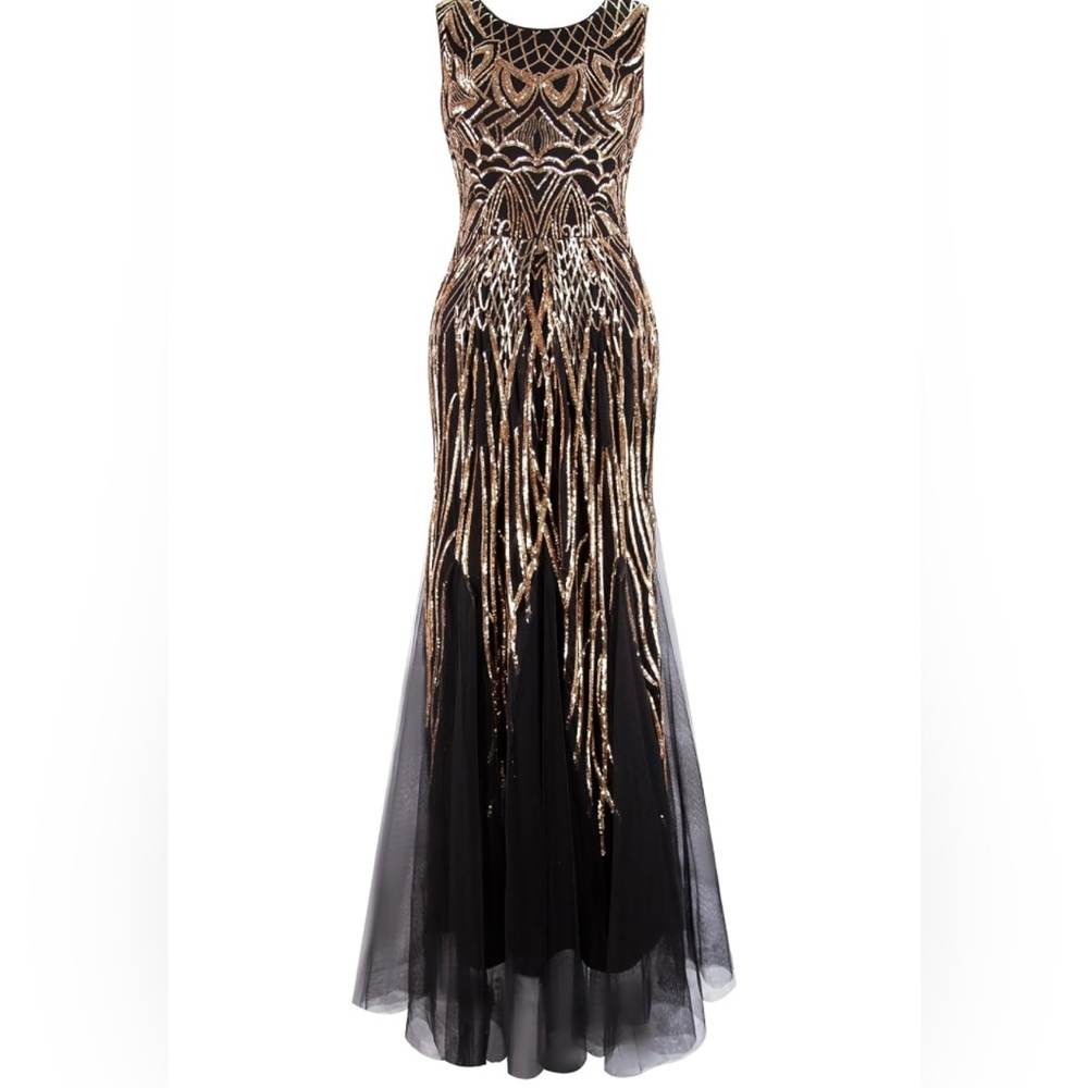 Black & Gold dress, excellent condition! XL